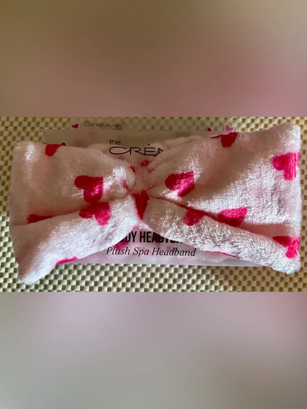 Wet Brush Mini IntelliFlex Detangler and The Crème Shop Plush Spa Teddy Headband